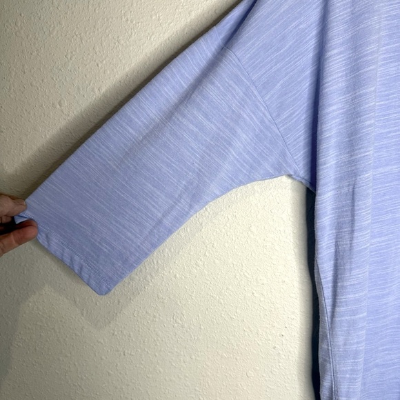 Chico's Shirt Polyester Rayon Periwinkle 3/4 Sleeves Women’s Size 12 (Chico’s 2) - Picture 11 of 11